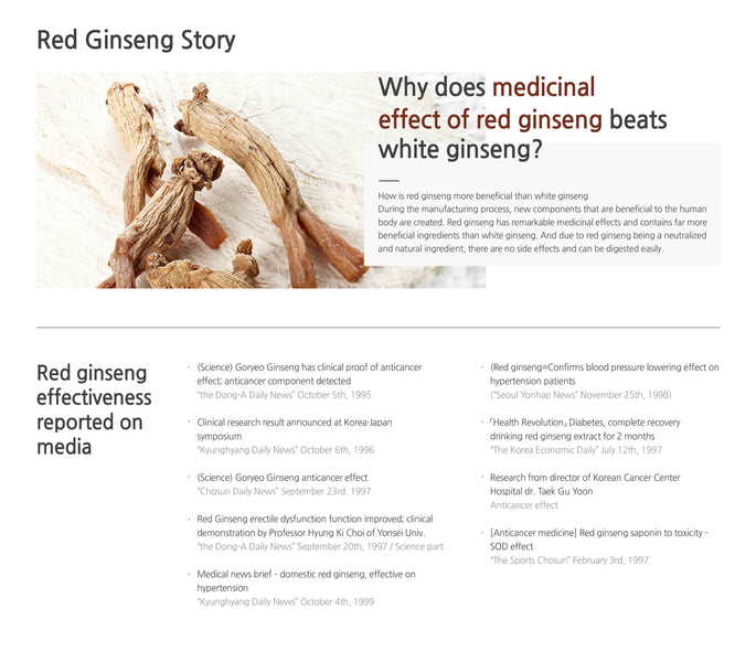 Red Ginseng Strory