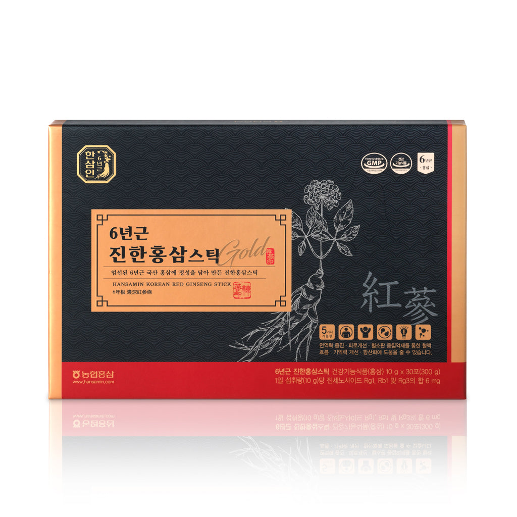 Deep Korean Red Ginseng Stick Gold