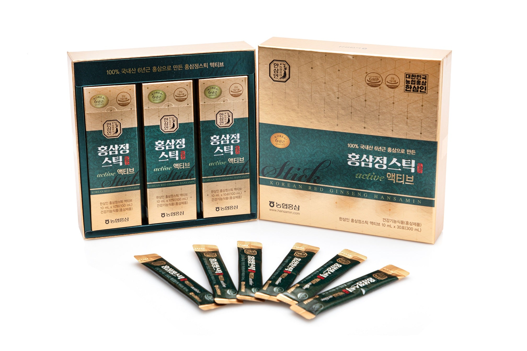  HAMCHOROK Korean Ginseng Extract Stick(10gx60 Stick)/ Made in  Korea/Enhance Immune Support, Stamina and Focus/Energy Booster/for Vitality  : Health & Household